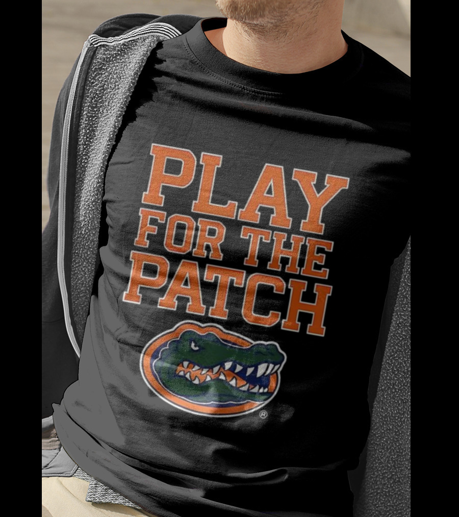 Play For The Patch Florida Gators Alligator Emblem T-Shirt