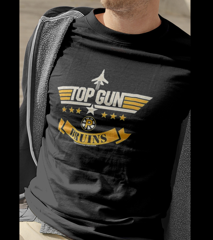 Top Gun Providence Bruins Stars Banner T-Shirt
