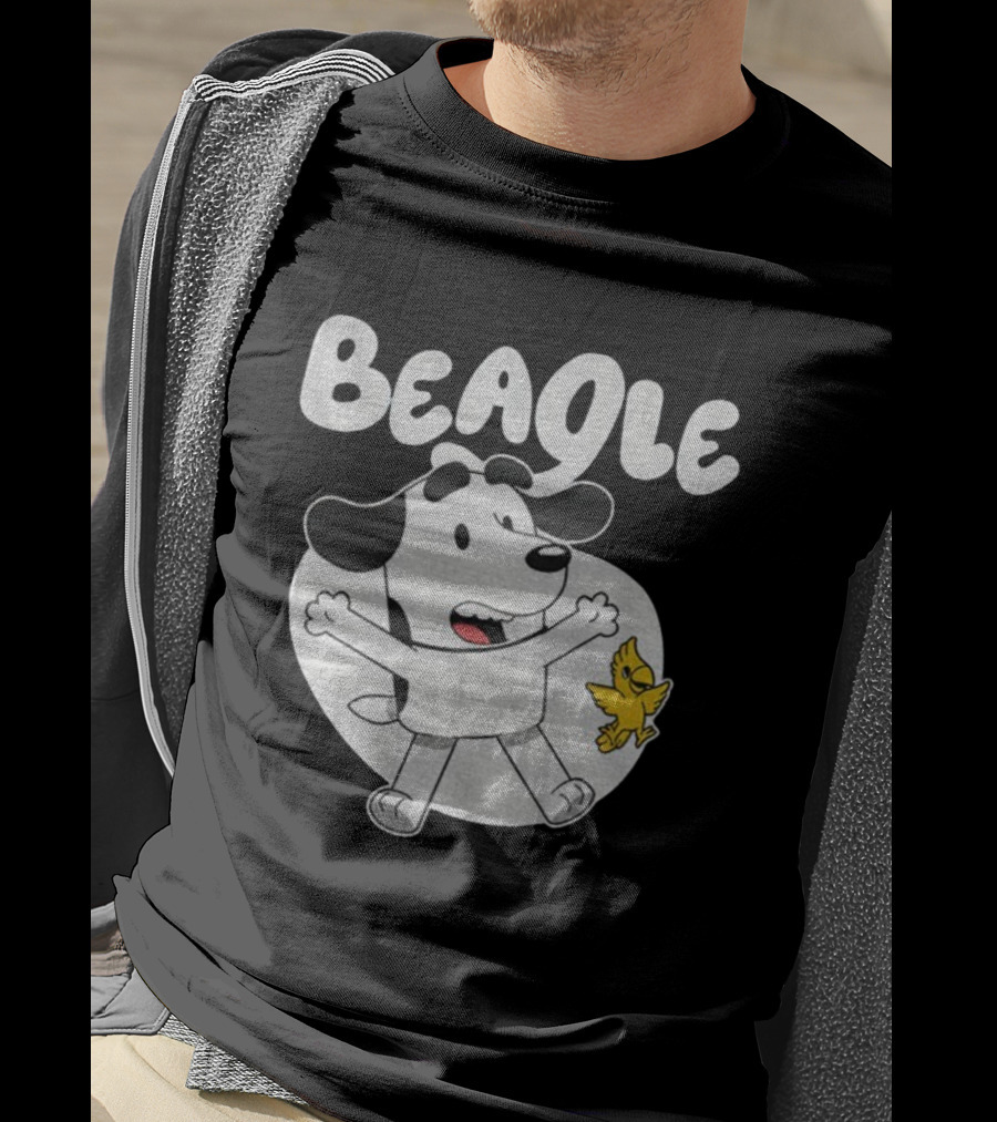 Snoopy Woodstock Bluey Beagle Dog Children Animation T-Shirt