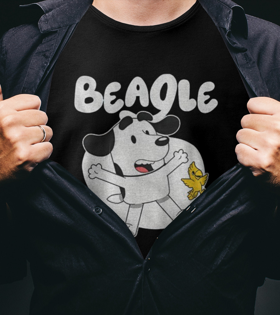 Snoopy Woodstock Bluey Beagle Dog Children Animation T-Shirt