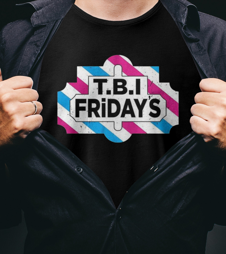 T.B.I Friday's Transgender Pride Flag T-Shirt