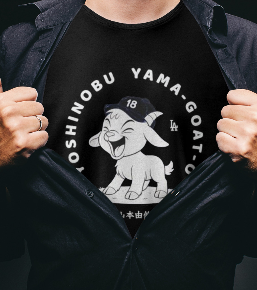 Yoshinobu Yamamoto GOAT 18 Los Angeles Dodgers T-Shirt