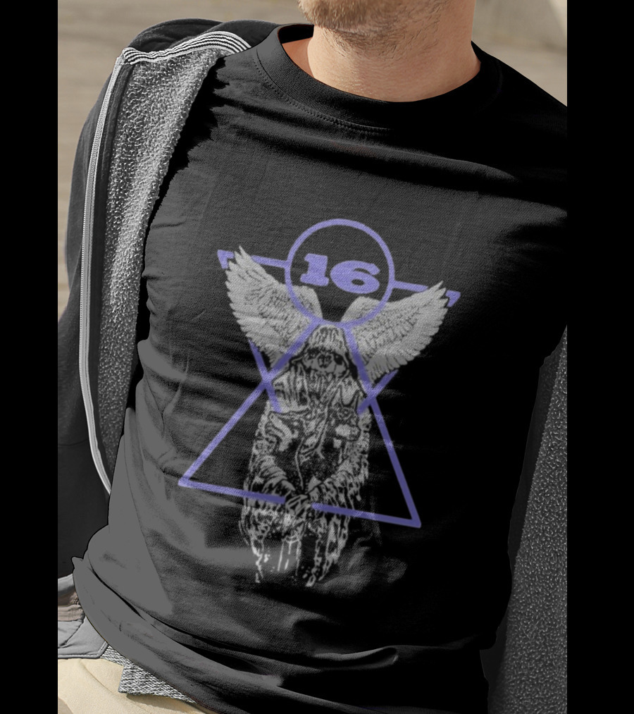 16 Wolf Winged Reaper Angel T-Shirt