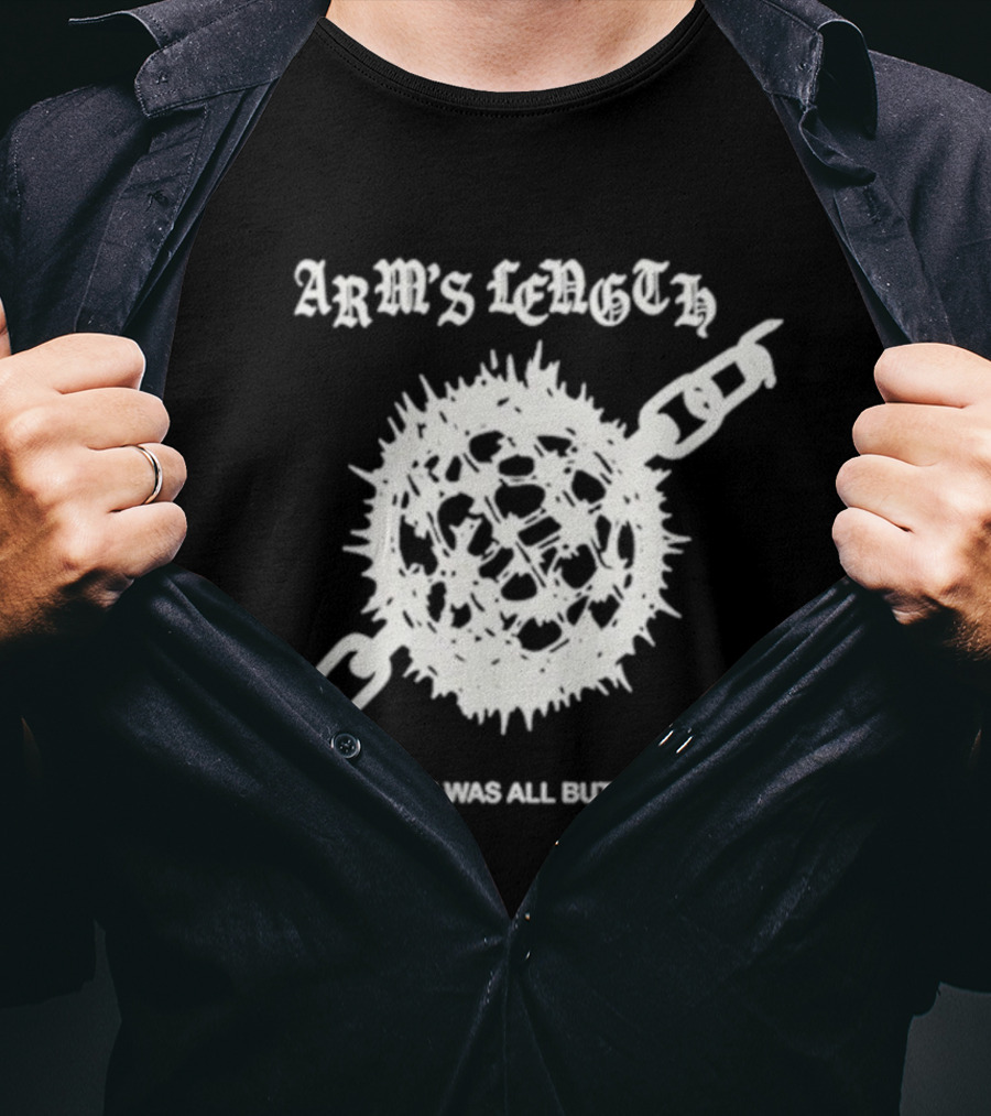Arm’s Length The Pain Was All But Planned Tour 2025 Spiked Ball Chain Design T-Shirt