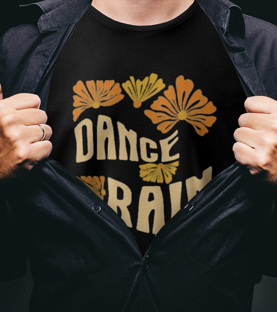 Charles Wesley Godwin Dance Rain Floral Pattern T-Shirt