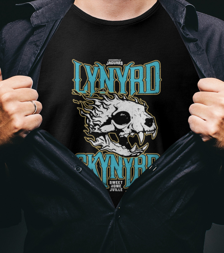 Jacksonville Jaguars Lynyrd Skynyrd Sweet Home Jville Football Collaboration T-Shirt