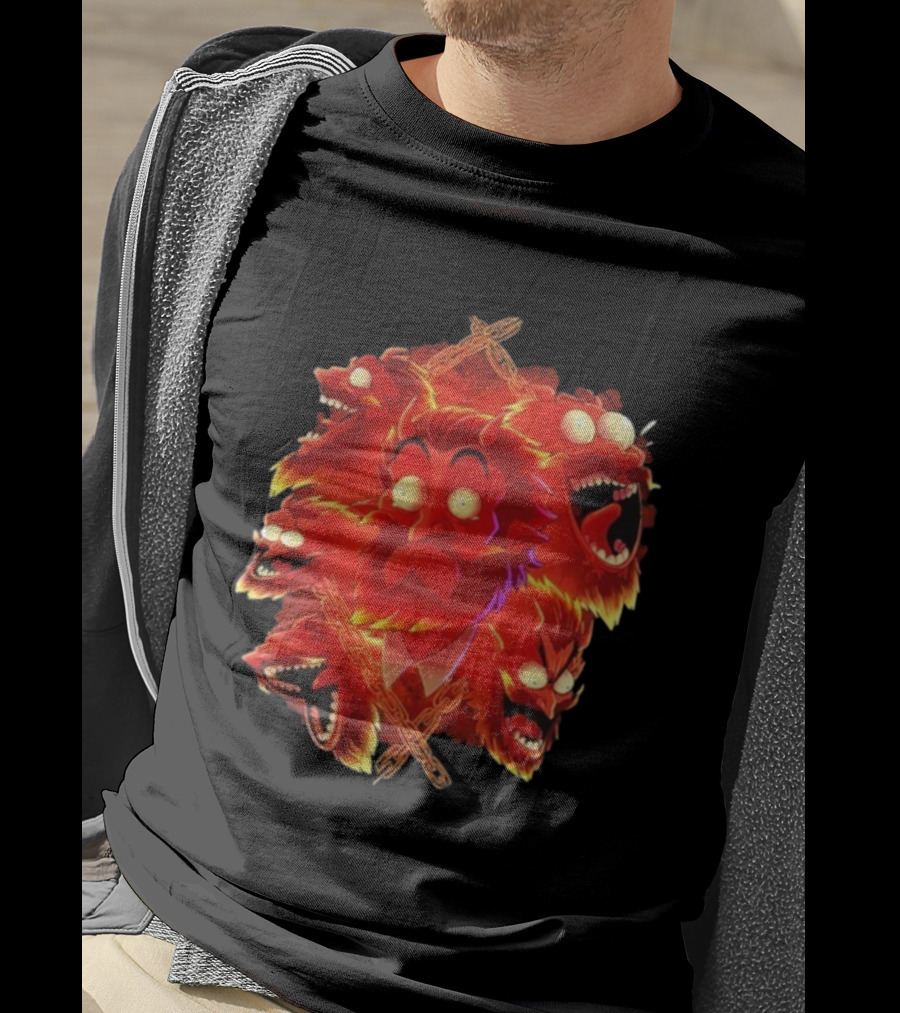 Legends Of Avantris Gideon Laughing Fiery Demon Faces T-Shirt