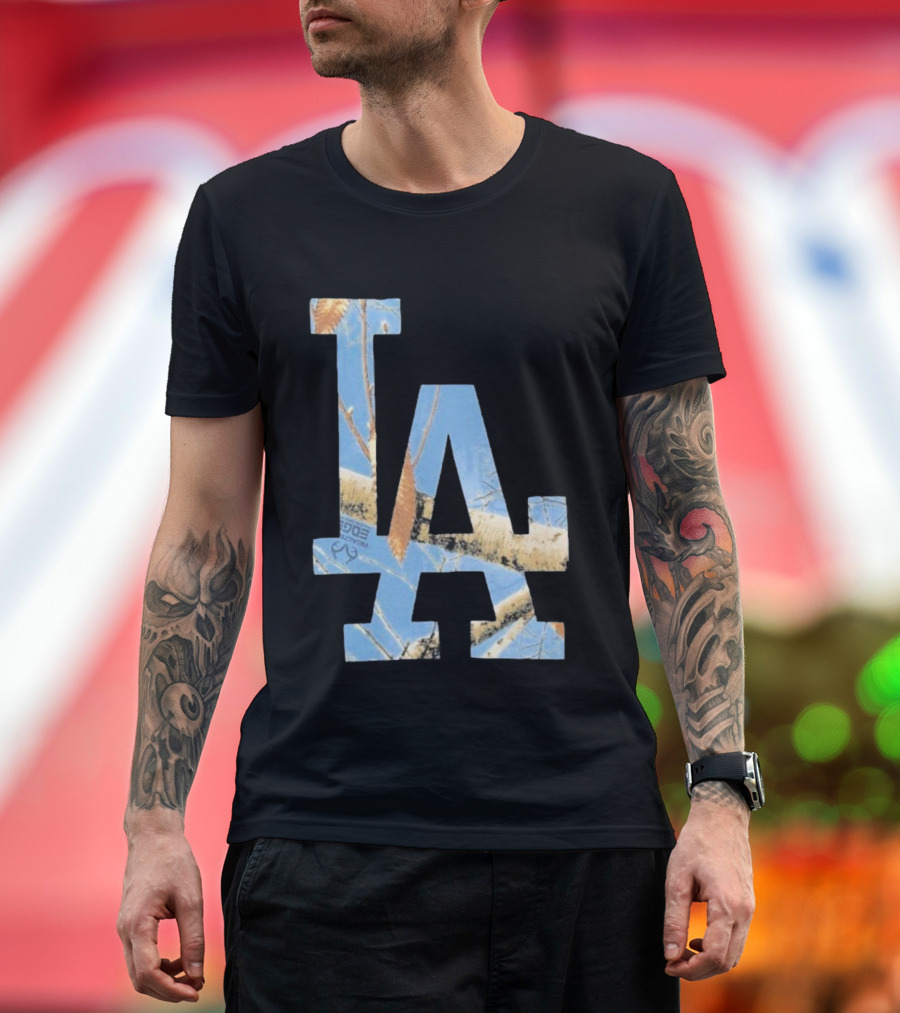 Los Angeles Dodgers LA Realtree Edge Camouflage T-Shirt