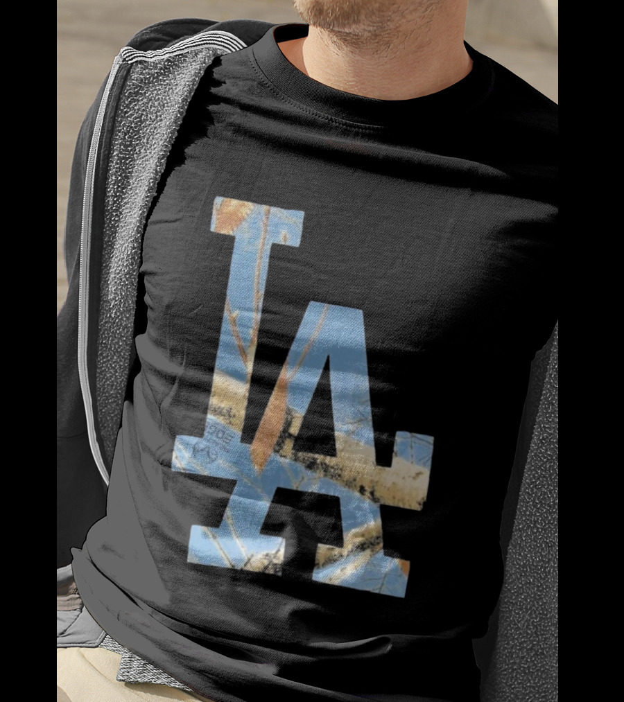 Los Angeles Dodgers LA Realtree Edge Camouflage T-Shirt