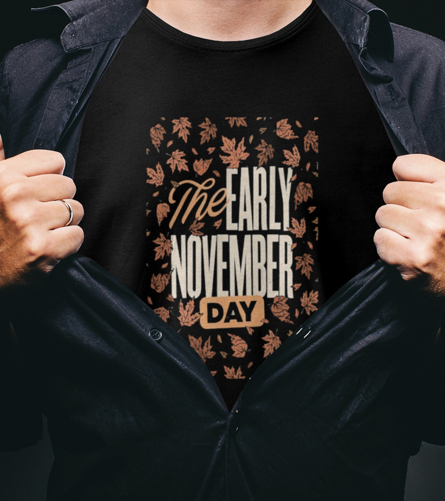 The Early November Day Leaf Pattern 2025 Tour T-Shirt