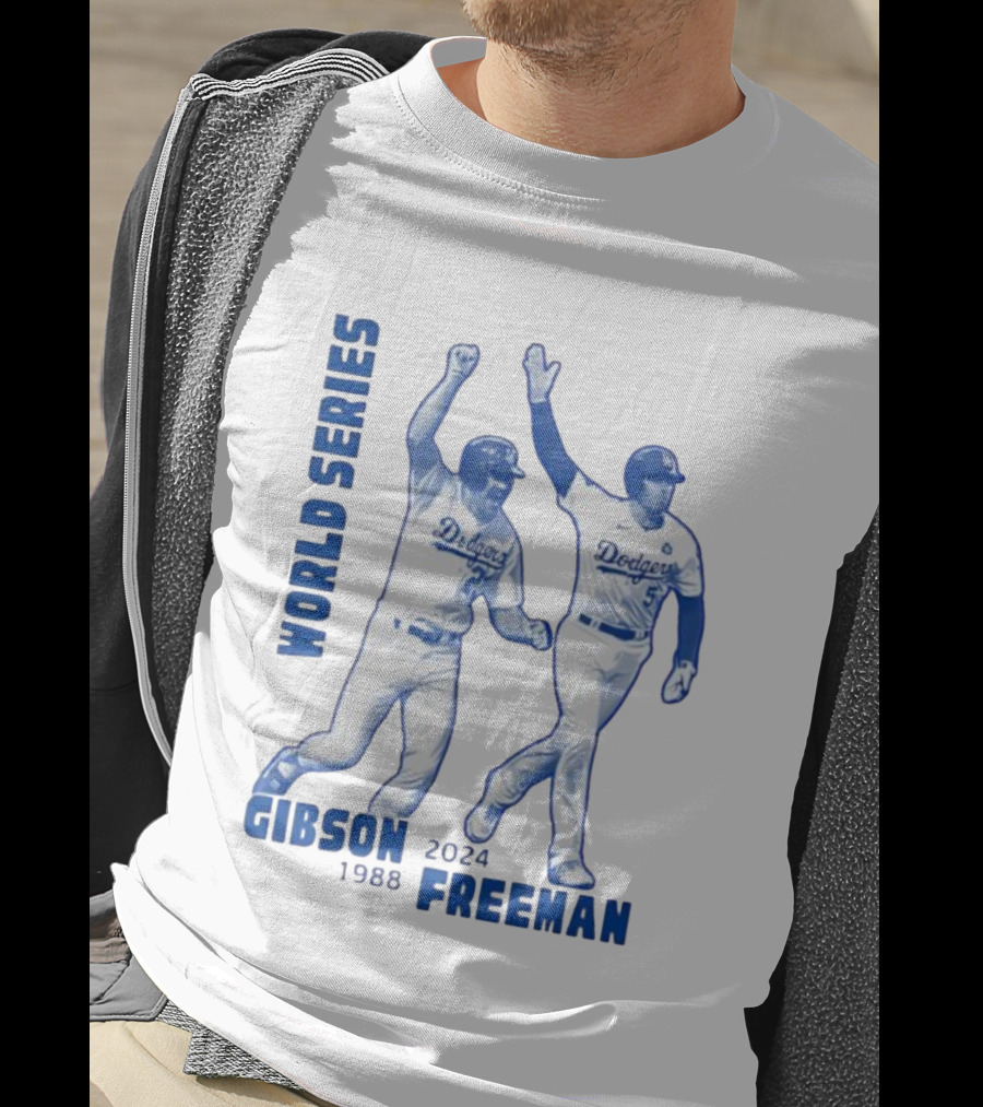 World Series Dodgers Gibson 1988 Freeman 2024 T-Shirt
