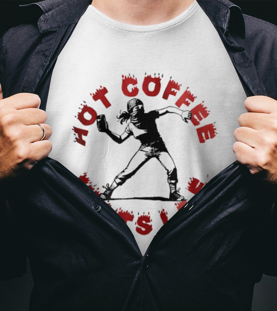 Hot Coffee Melts ICE Roller Derby Girl T-Shirt