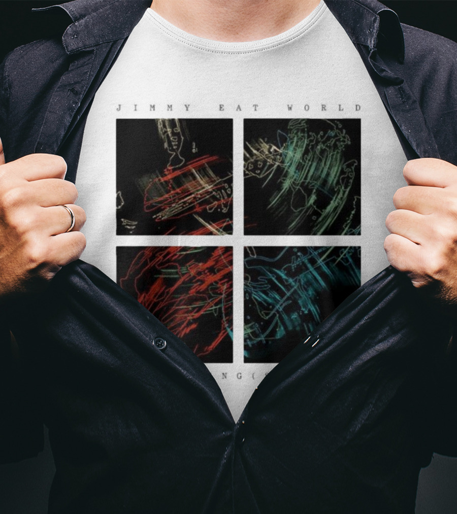 Jimmy Eat World Somethings Loud Quad Abstract Art T-Shirt