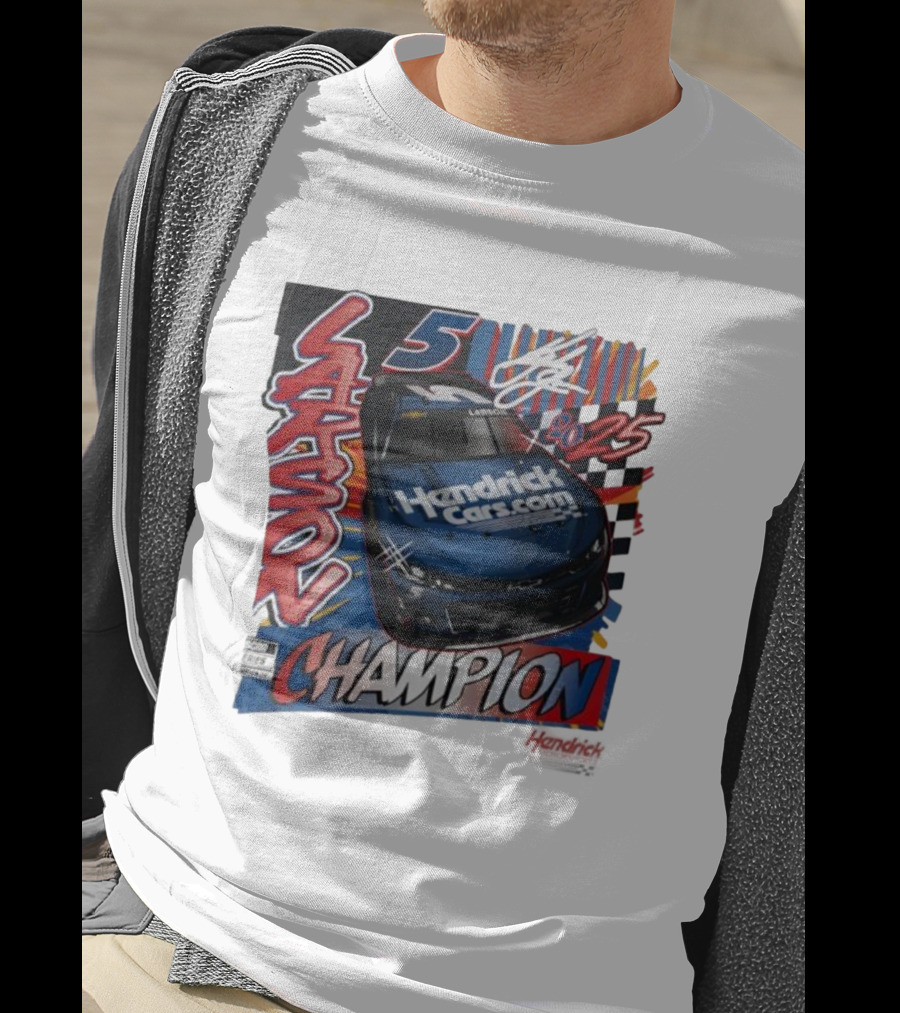 Kyle Larson 5 Champion Hendrick Cars 2025 NASCAR Cup Series T-Shirt