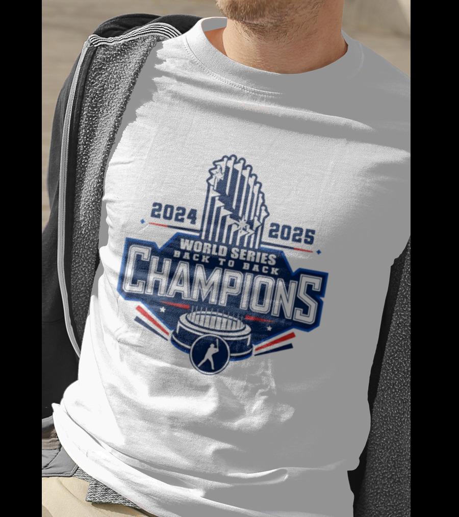Los Angeles Dodgers World Series Back To Back 2024 2025 Champions MLB T-Shirt