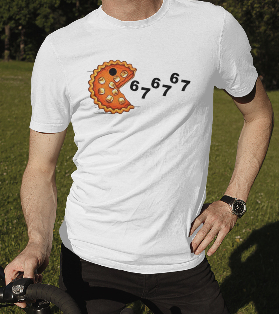 Pacman Pumpkin Pie Eating Ghosts Happy Fall Meme 67 T-Shirt