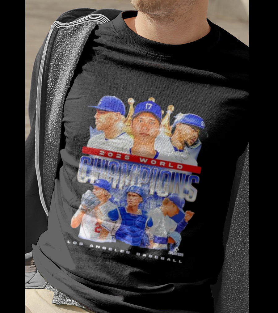 2025 World Champions Los Angeles Baseball Series T-Shirt