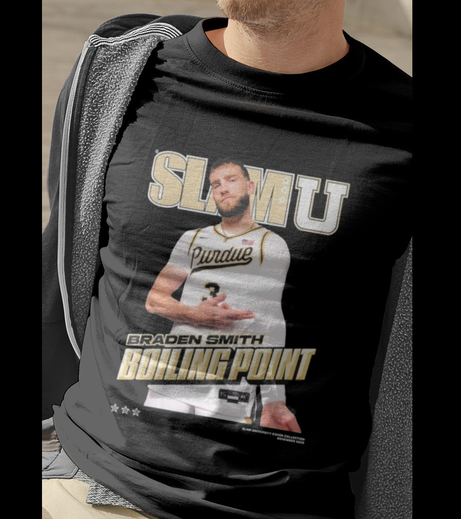 SlamU Braden Smith Boiling Point Purdue Boilermakers T-Shirt