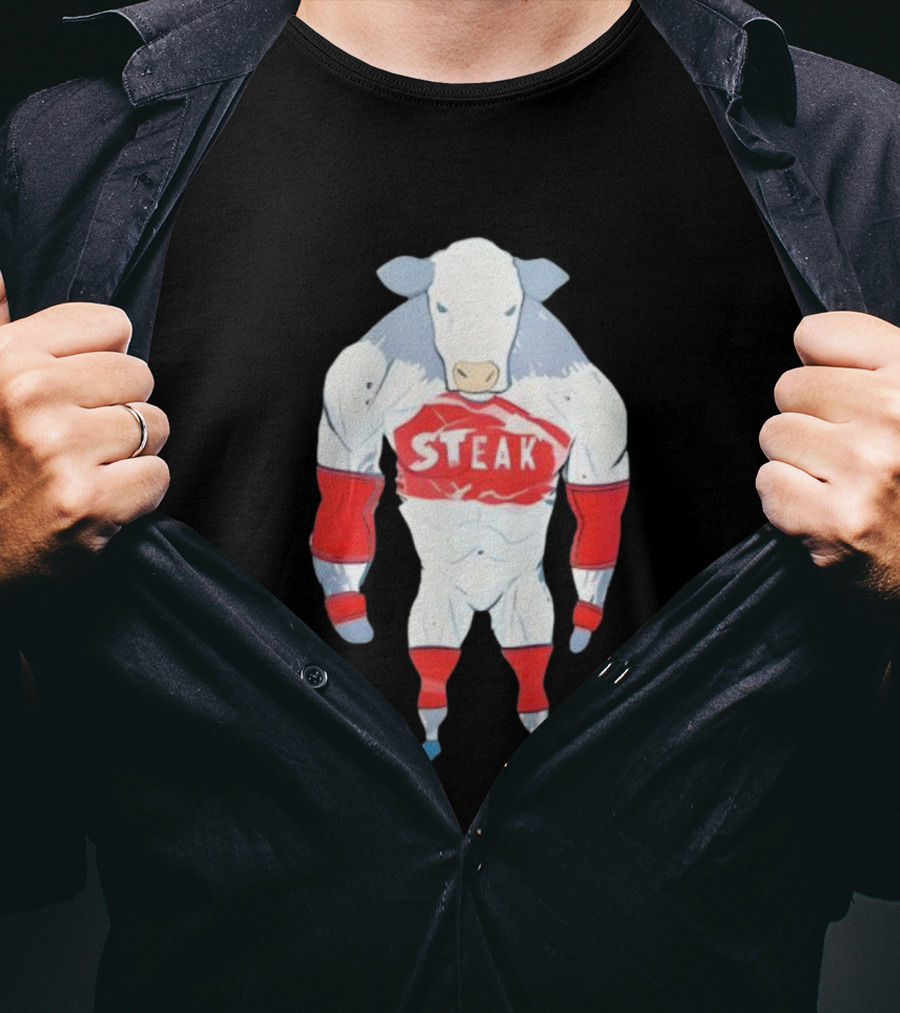 Dr Shawn Baker Cow Steak Muscle Beef Athlete T-Shirt