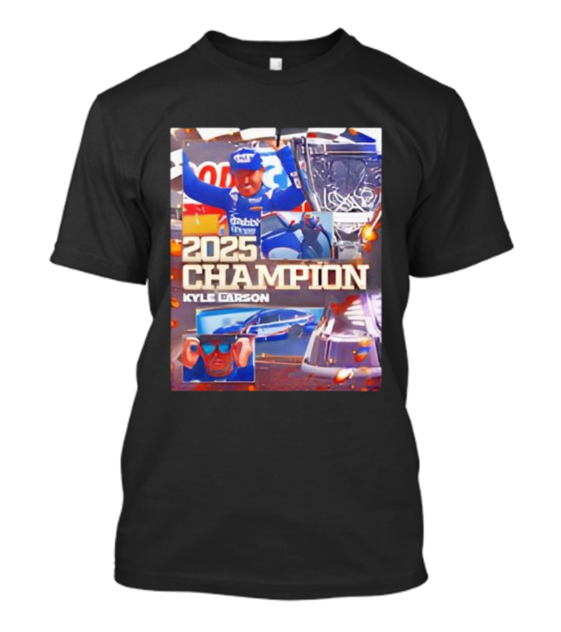 2025 Champion Kyle Larson NASCAR Cup Series Win Racing Victory T-Shirt