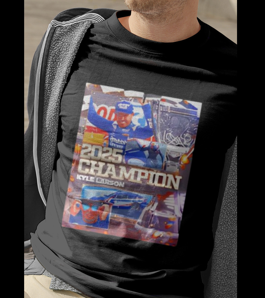 2025 Champion Kyle Larson NASCAR Cup Series Win Racing Victory T-Shirt