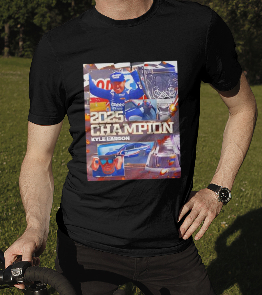 2025 Champion Kyle Larson NASCAR Cup Series Win Racing Victory T-Shirt