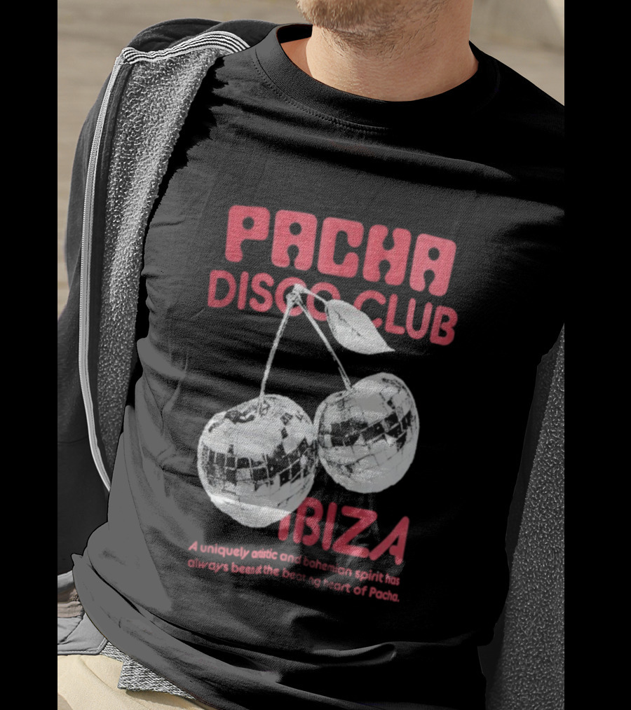 Pacha Disco Club Ibiza Cherry Mirror Balls Unique Vibe T-Shirt
