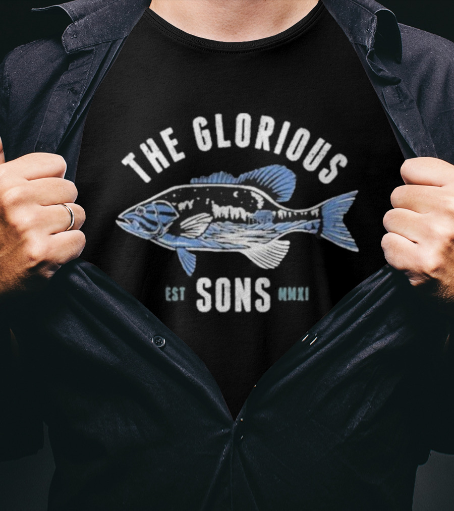 The Glorious Sons Fish Vintage Band Tour Logo T-Shirt