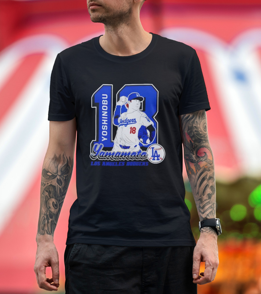 Yoshinobu Yamamoto Dodgers 18 LA Baseball 2025 T-Shirt