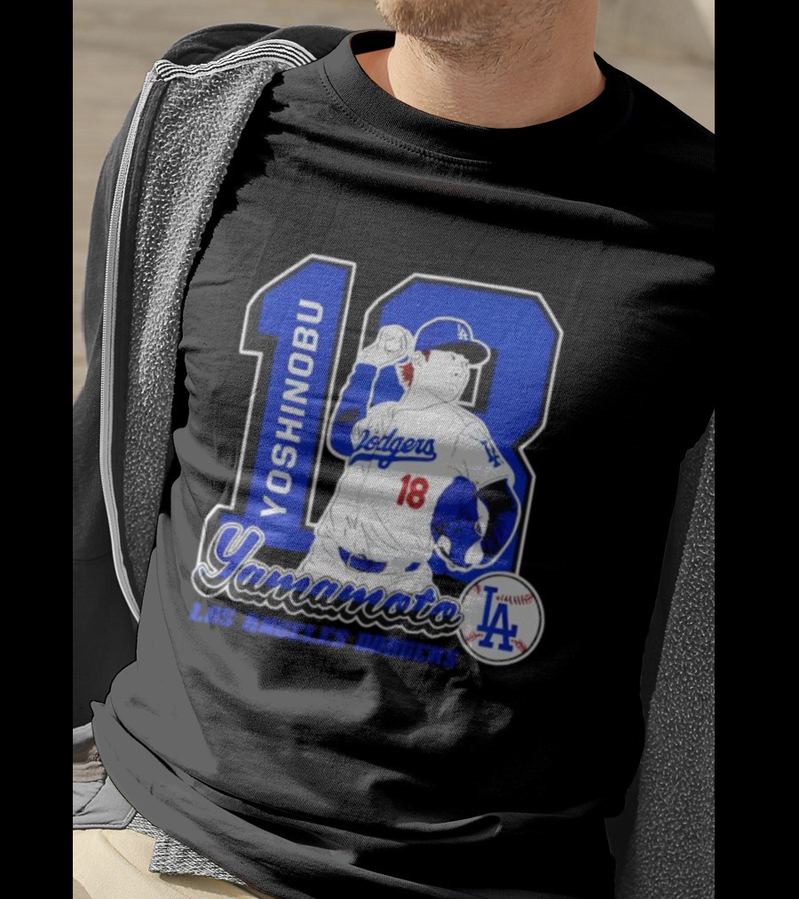 Yoshinobu Yamamoto Dodgers 18 LA Baseball 2025 T-Shirt