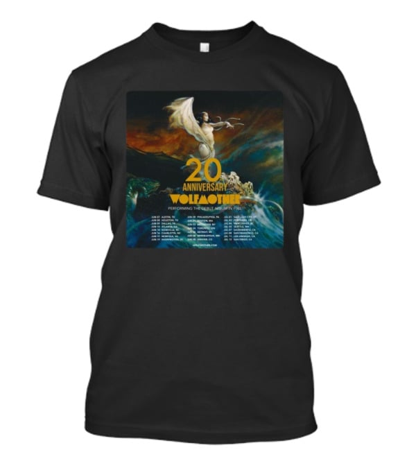Wolfmother 20th Anniversary Performing Debut Album In Full 2026 USA Tour Dates T-Shirt