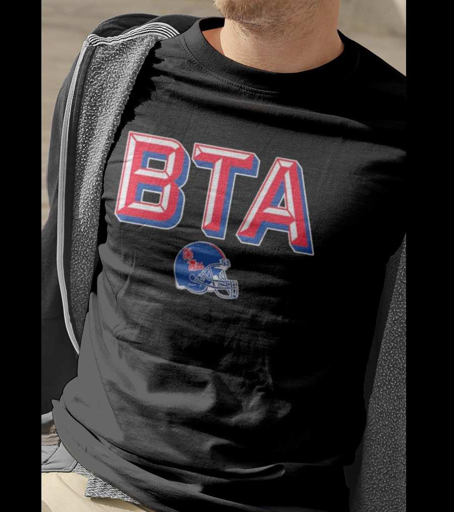 BTA Ole Miss Rebels Football Helmet T-Shirt