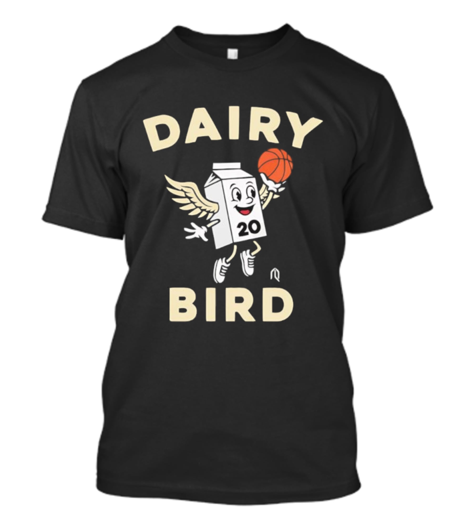 Dairy Bird 20 Winged Milk Carton Basketball T-Shirt