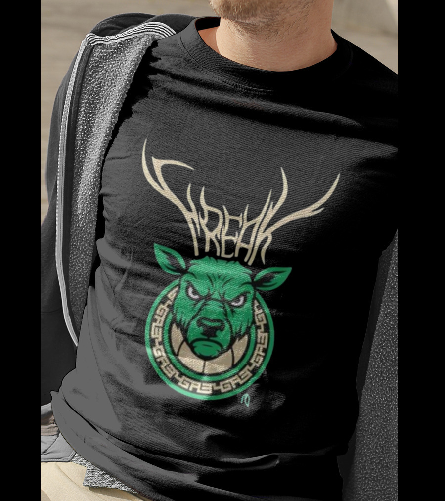 Freak Milwaukee Bucks Giannis Antetokounmpo Deer Player T-Shirt
