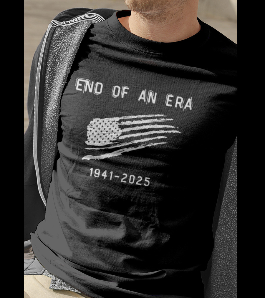 Dick Cheney End Of An Era 1941-2025 American Flag T-Shirt