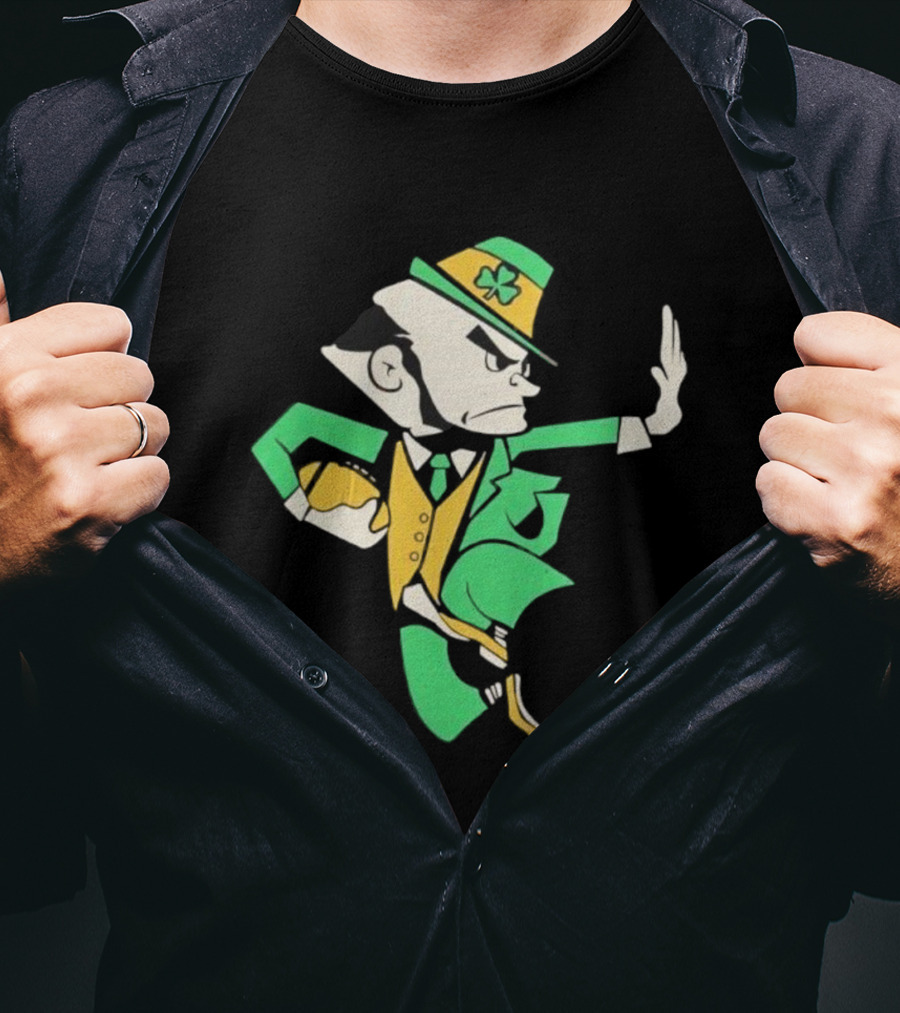 Notre Dame Fighting Irish Traditional Leprechaun Mascot T-Shirt