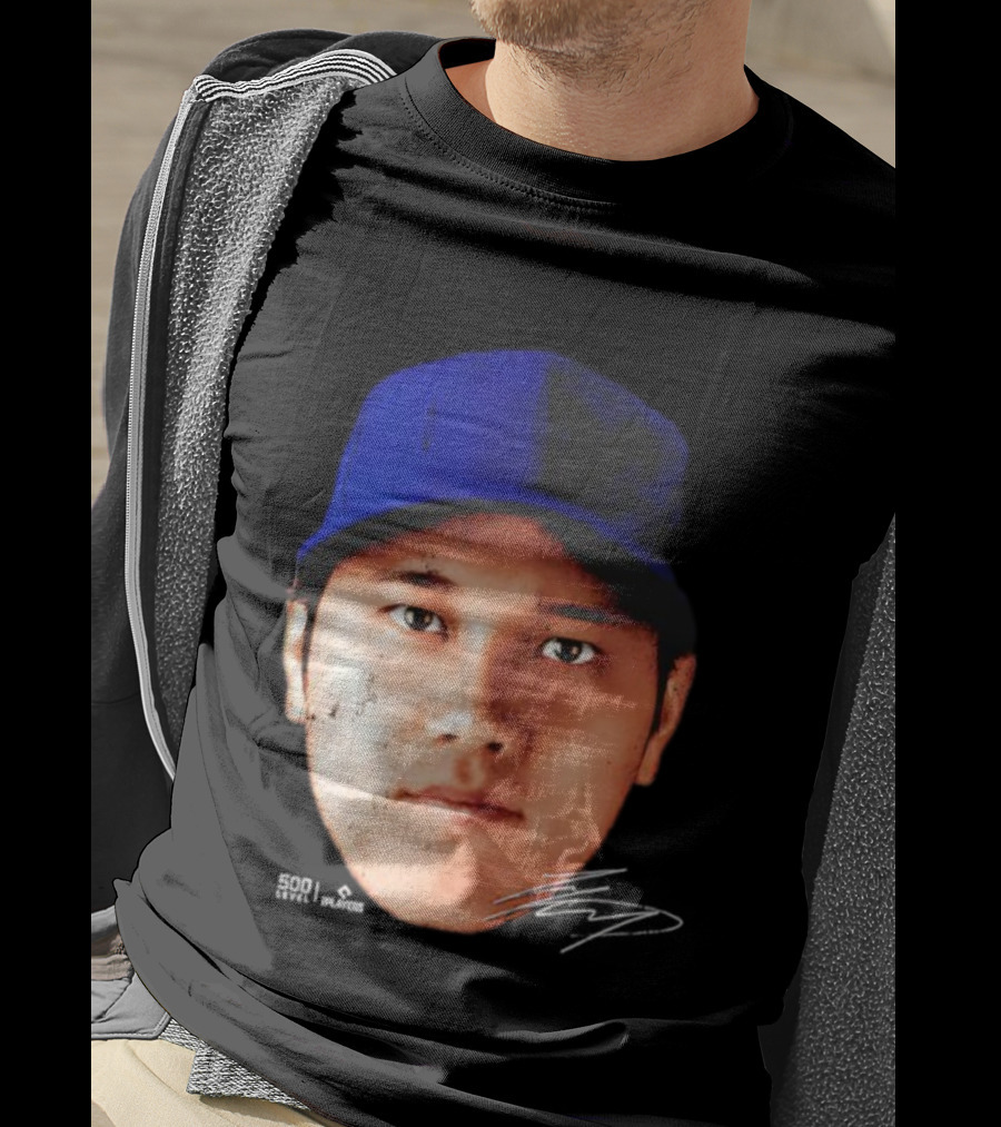 Shohei Ohtani Los Angeles Vintage Head Signature T-Shirt