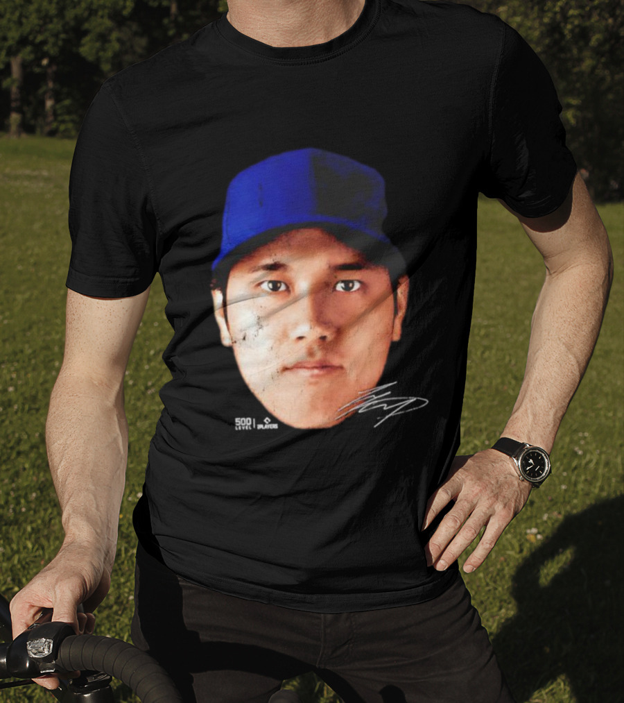 Shohei Ohtani Los Angeles Vintage Head Signature T-Shirt