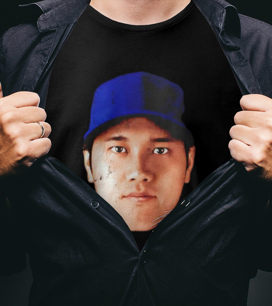 Shohei Ohtani Los Angeles Vintage Head Signature T-Shirt