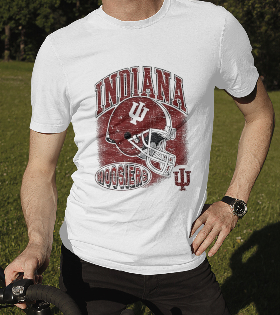 Indiana Hoosiers Vintage Helmet IU Football T-Shirt