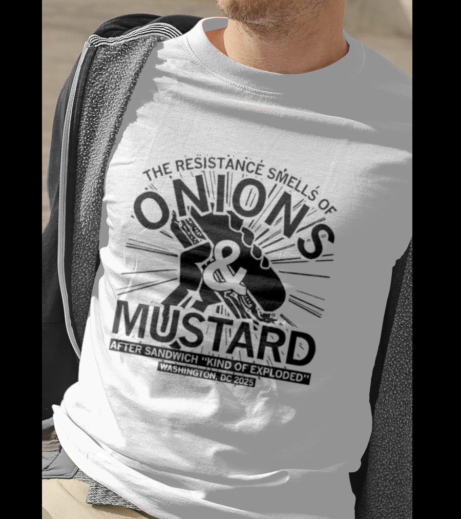 Onions Mustard Resistance Smells Off Sandwich Explosion T-Shirt