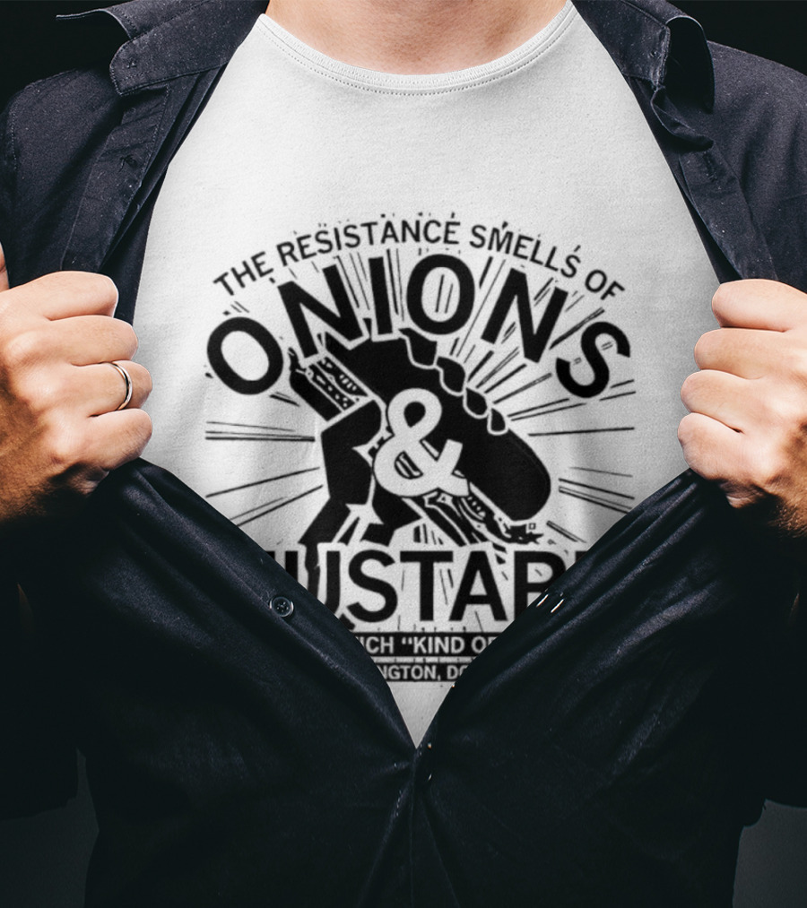 Onions Mustard Resistance Smells Off Sandwich Explosion T-Shirt