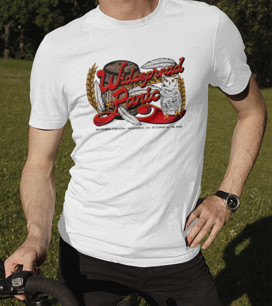 Widespread Panic Owl And Barrel Milwaukee Riverside Theater Event T-Shirt