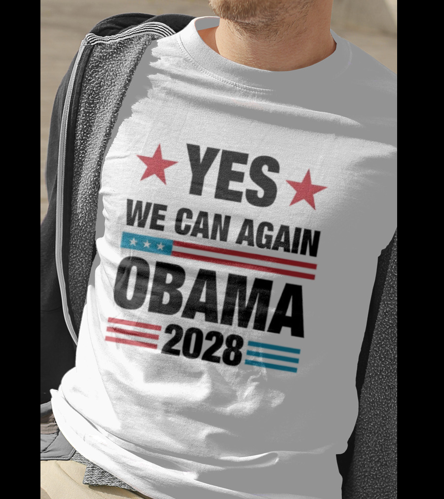 Yes We Can Again Obama 2028 Political Campaign T-Shirt