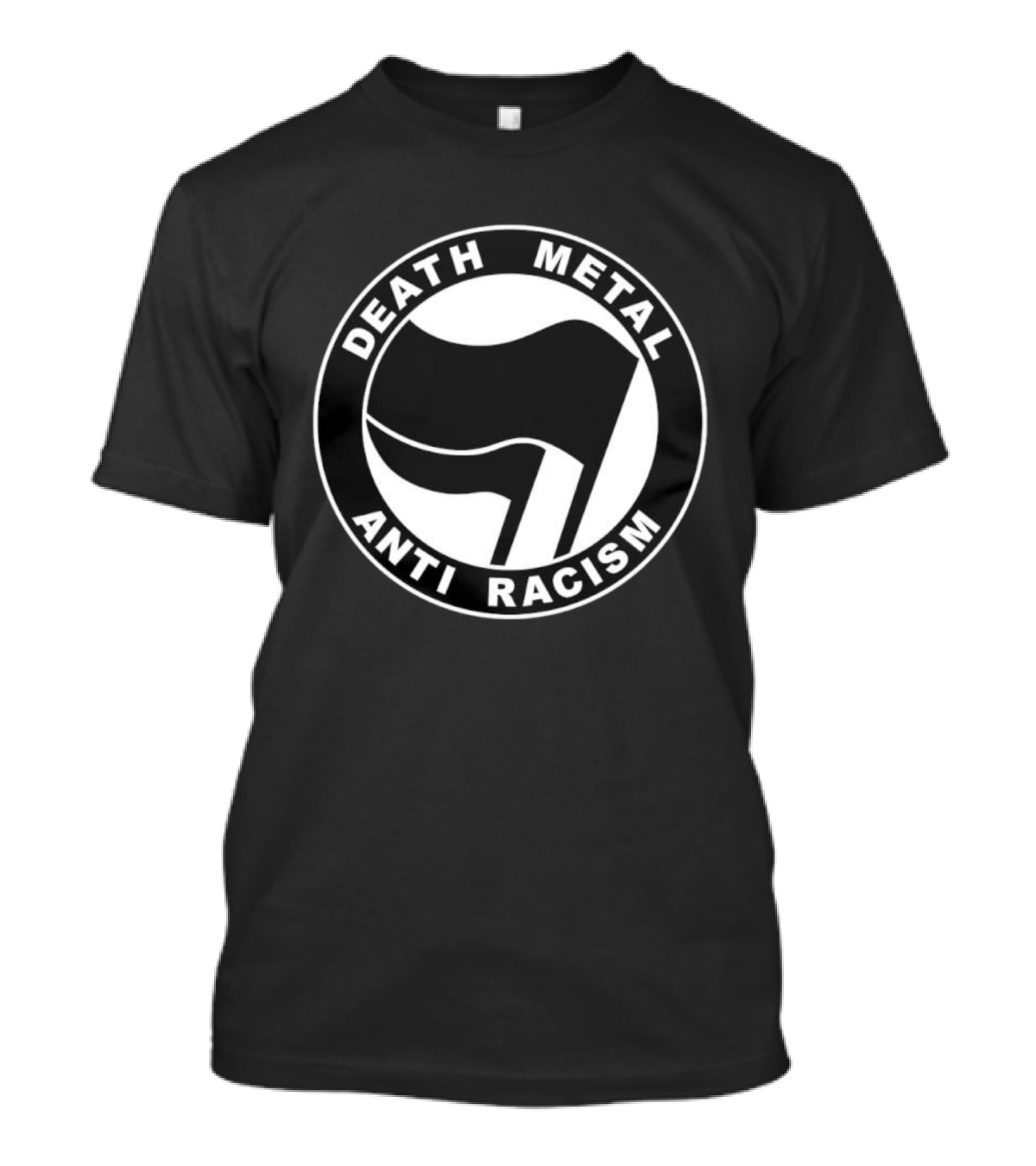 Death Metal Anti Racism Anti Fascist Action Antifa Flag Symbol T-Shirt