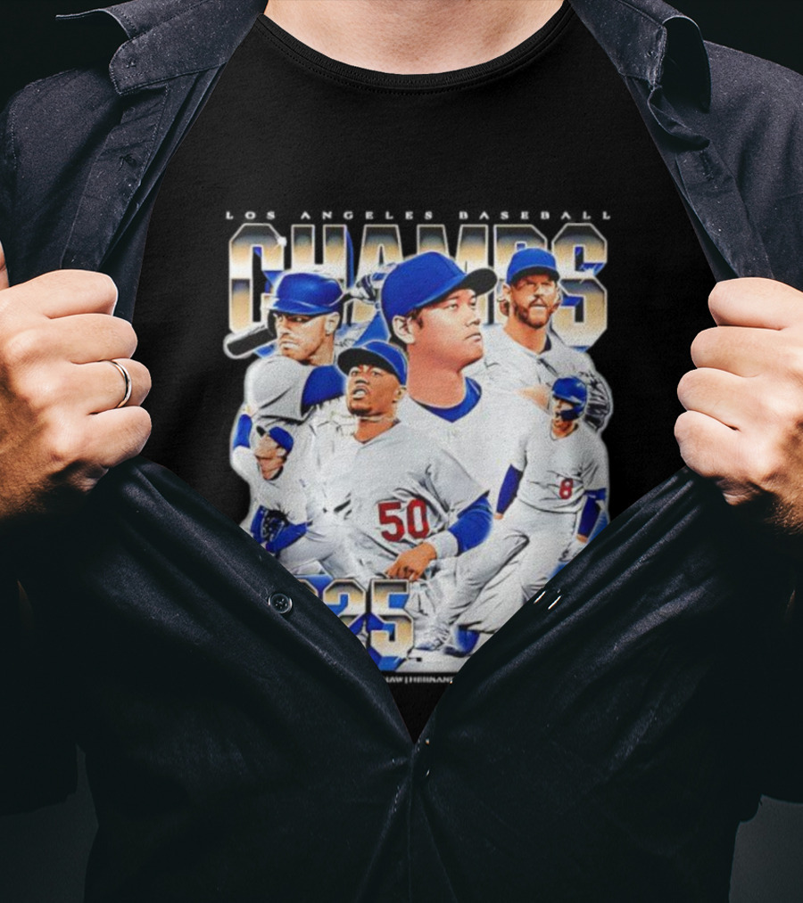 Los Angeles Baseball Champs 2025 Vintage T-Shirt
