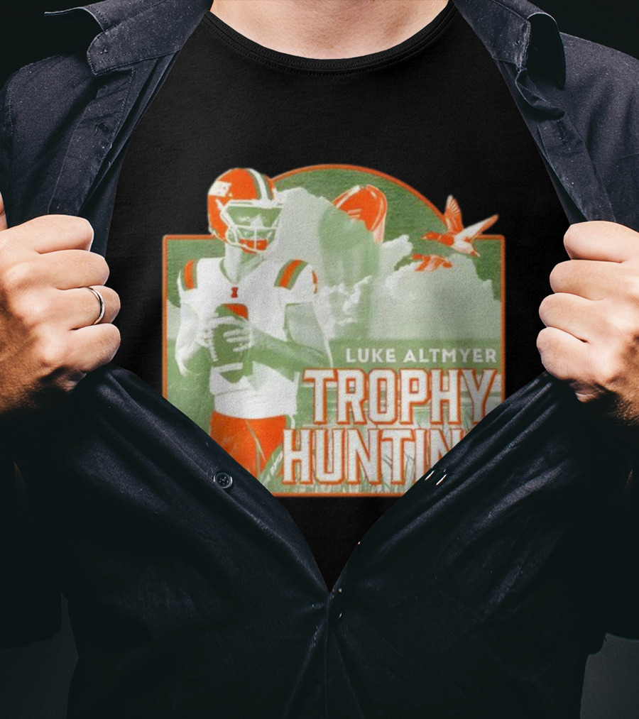 Luke Altmyer Illinois Trophy Hunting Quarterback Football T-Shirt