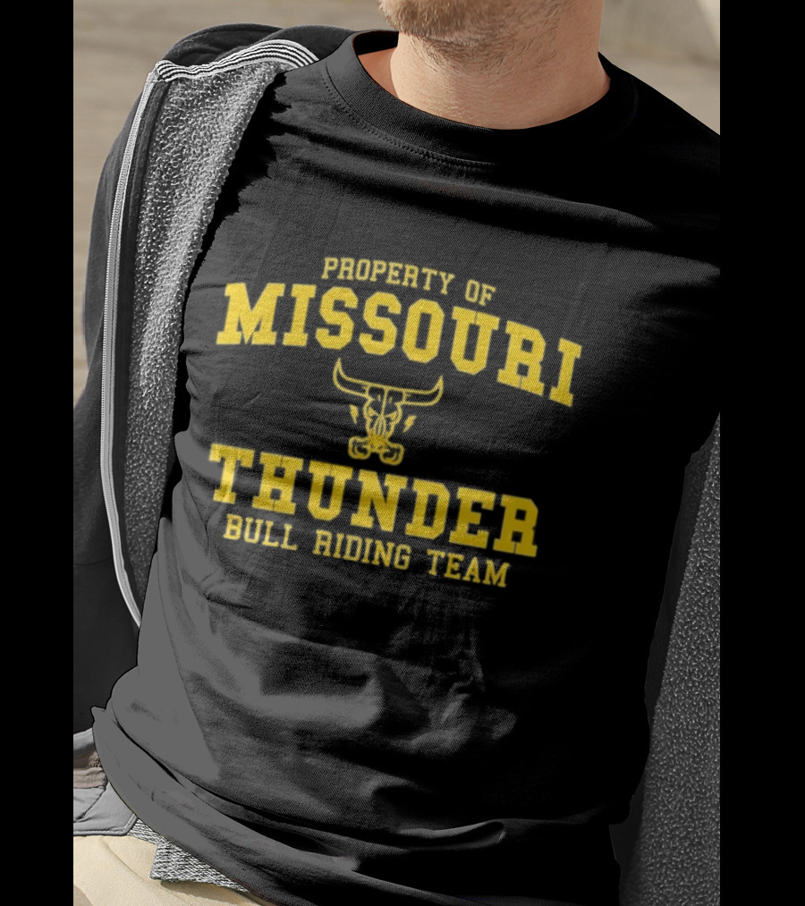 Property Of Missouri Thunder Bull Riding Team T-Shirt