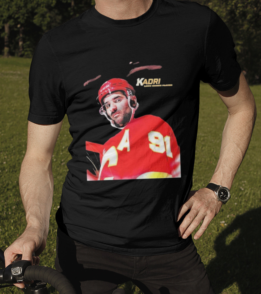 Kadri Calgary Hockey 91 Achievement Milestone T-Shirt