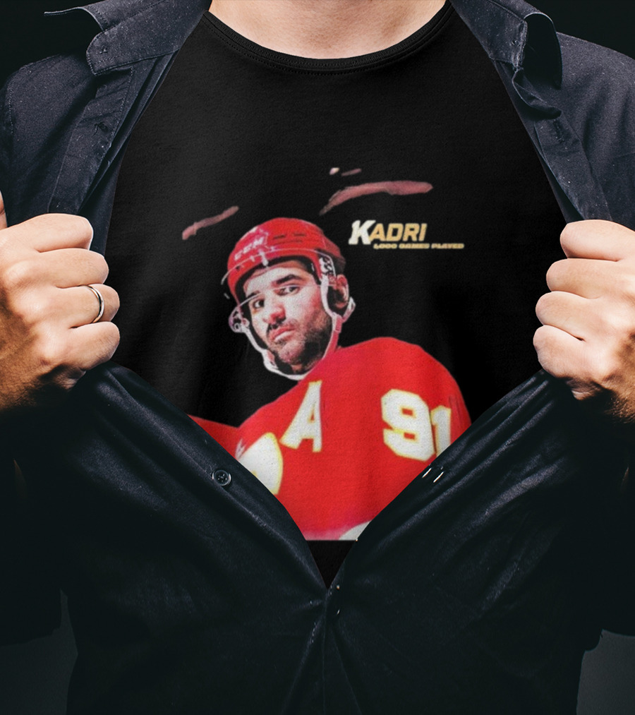 Kadri Calgary Hockey 91 Achievement Milestone T-Shirt